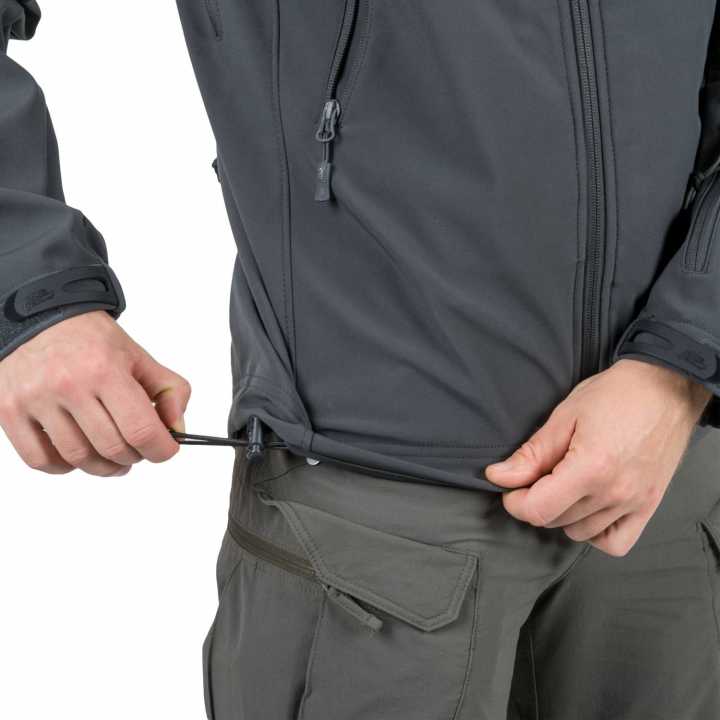 Jacke Gunfighter - Shark Skin Windblocker grau
