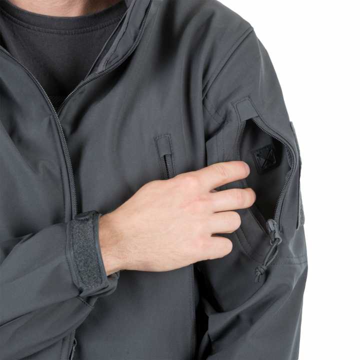 Jacke Gunfighter - Shark Skin Windblocker grau