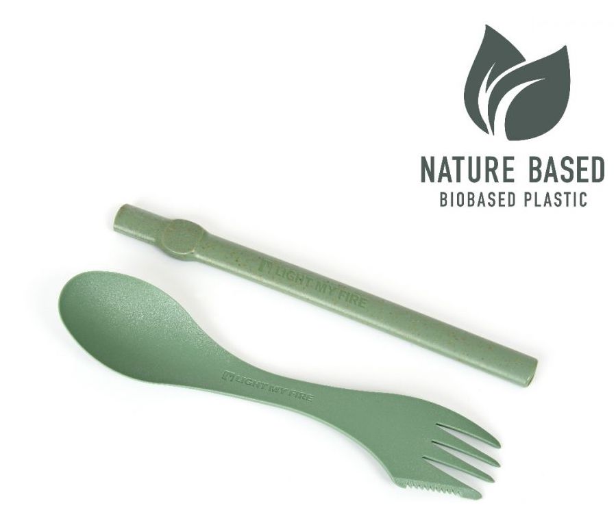 Spork mit Strohhalm green