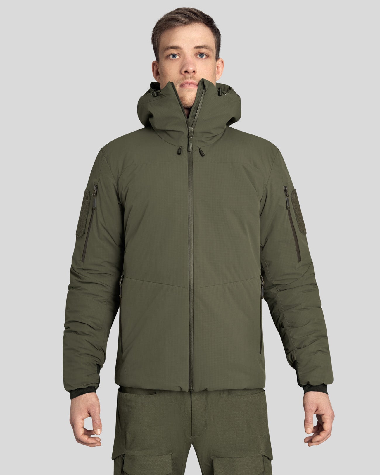 Heavy Insulation Hoody grey