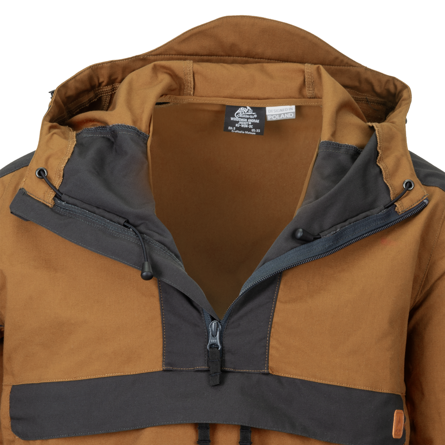 WOODSMAN Anorak Jacke - Earth Brown / Black