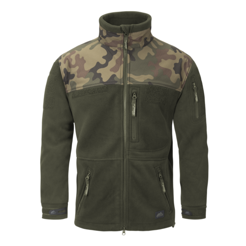 Infantry Jacket Fleece olive green / pl woodland