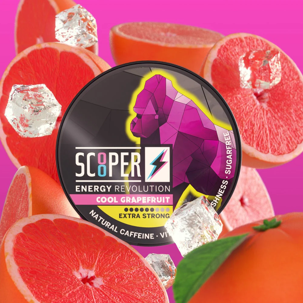 Nikotinfreier Koffein Snus Energy Cool Grapefruit 1x Dose