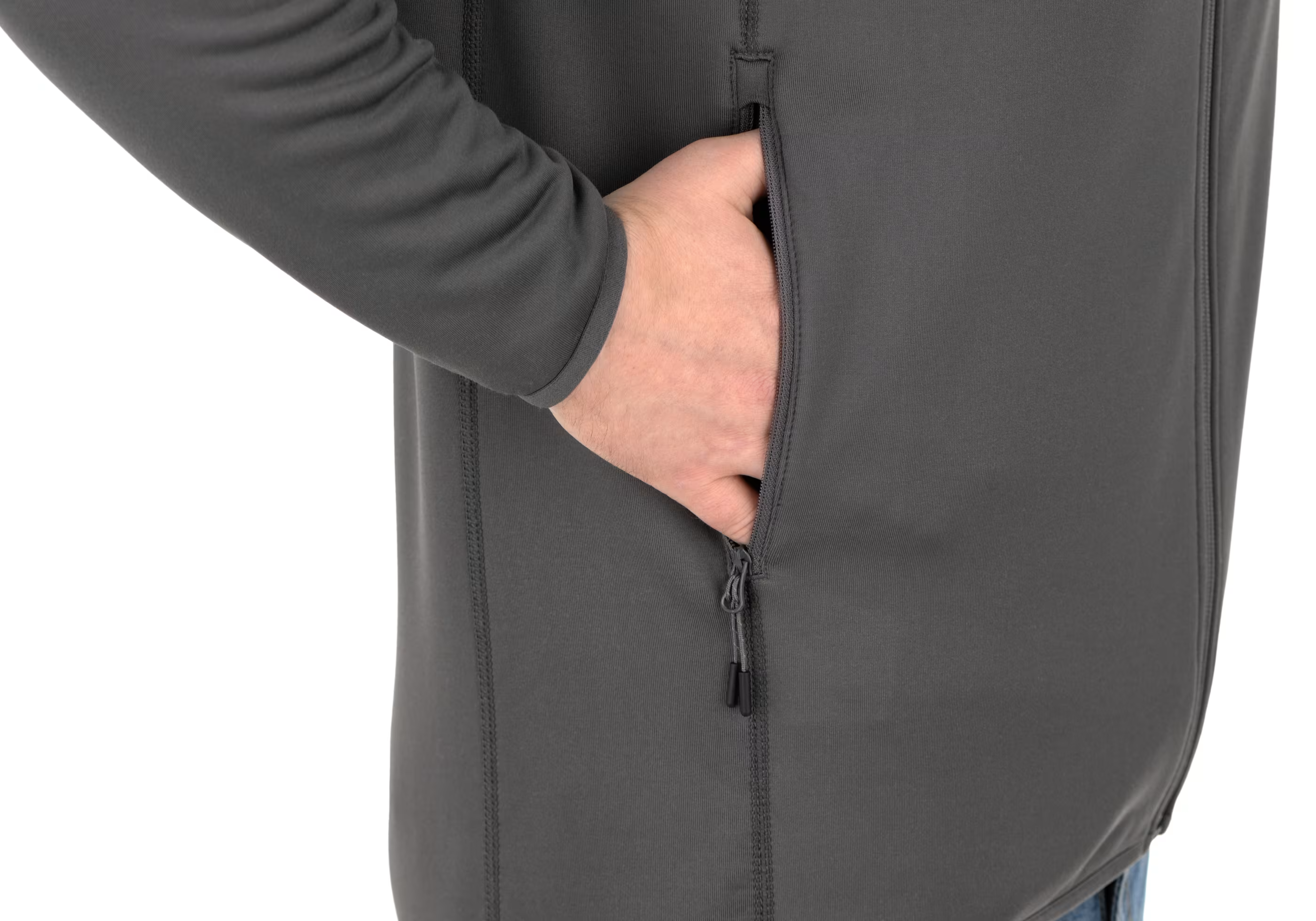 AD Fleece Hoody Wolf Grey