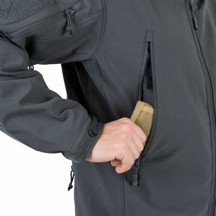Jacke Gunfighter - Shark Skin Windblocker schwarz
