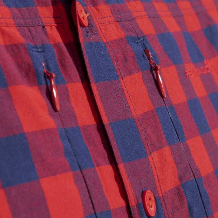 QT taktisches Shirt blau kariert