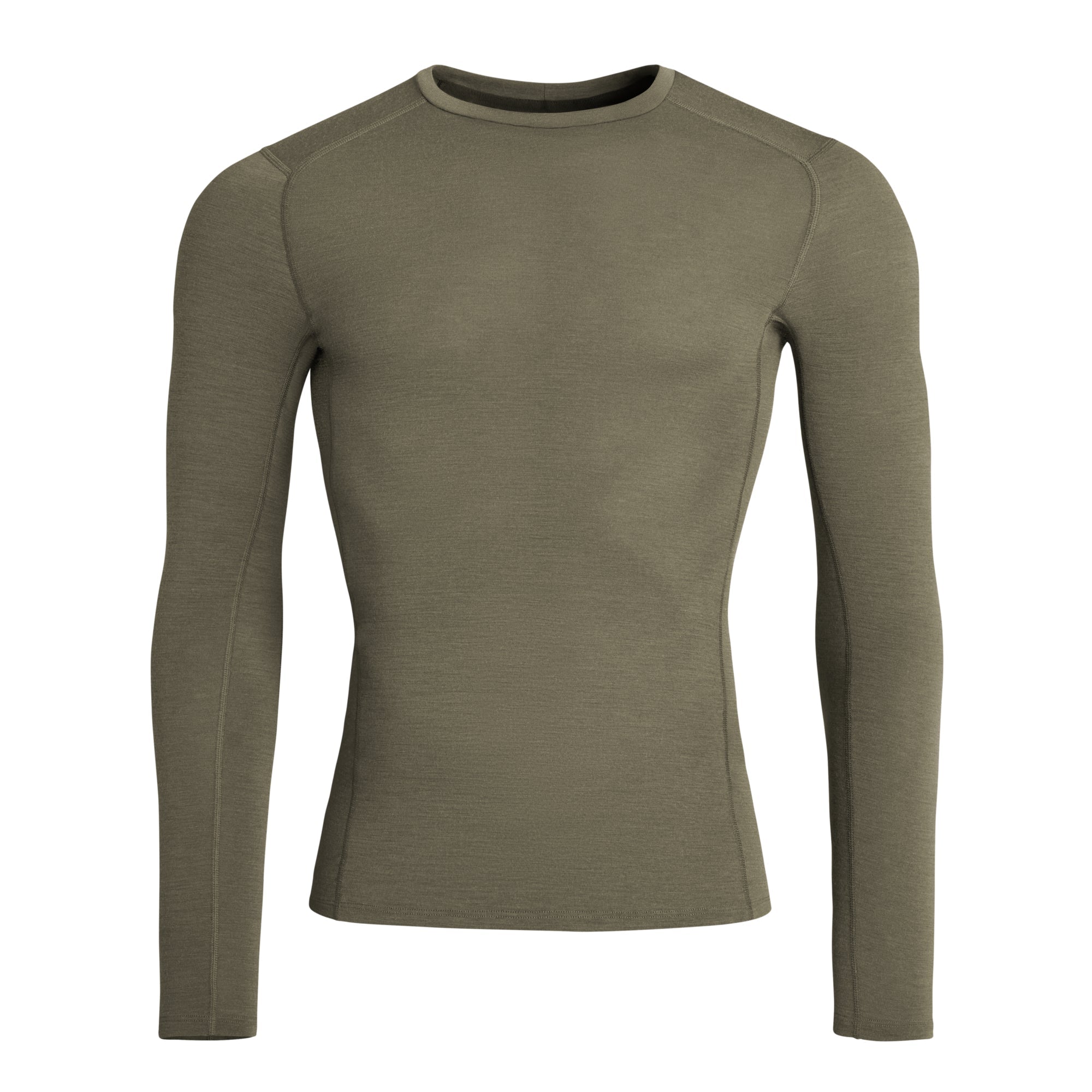 Merino Slim LS Shirt FR stone grey