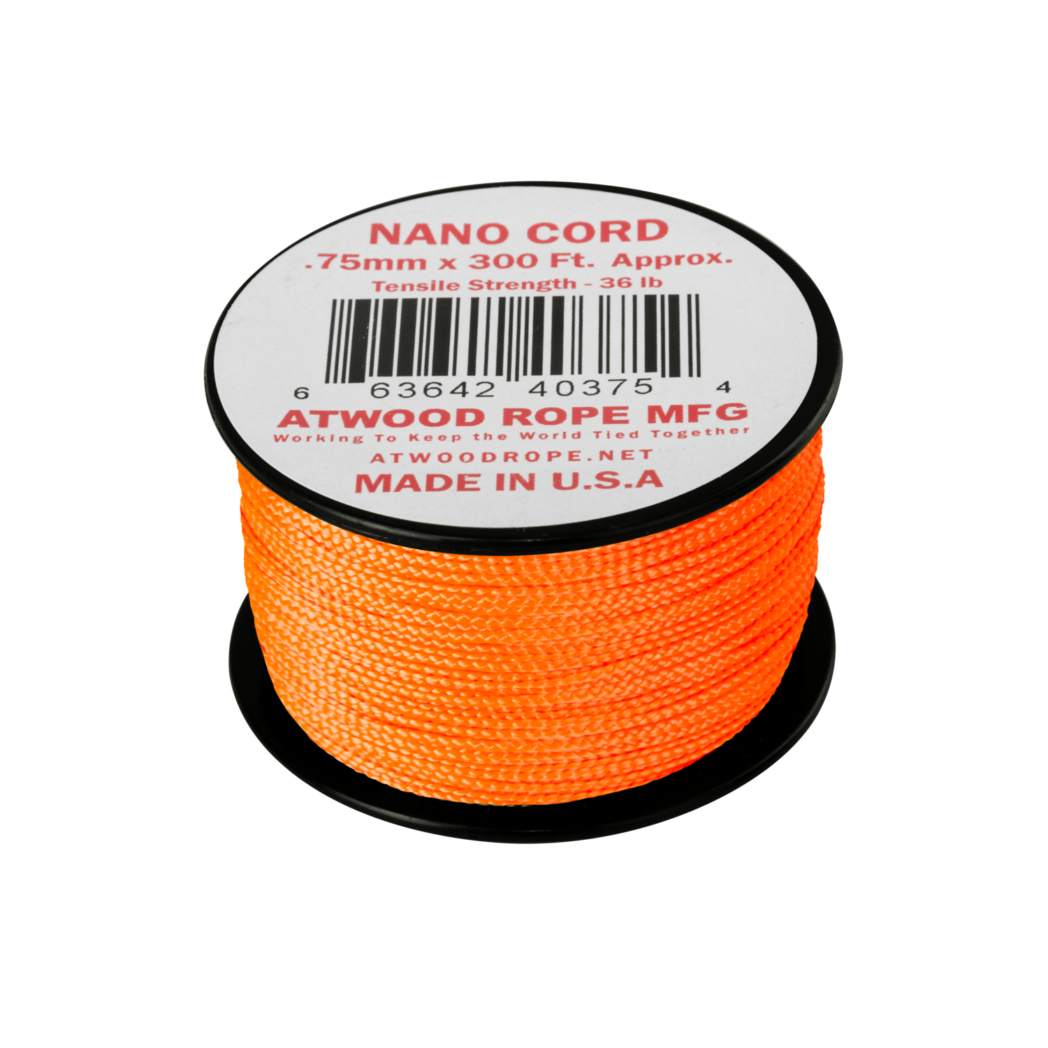 Nano Cord (300ft) Neon Orange