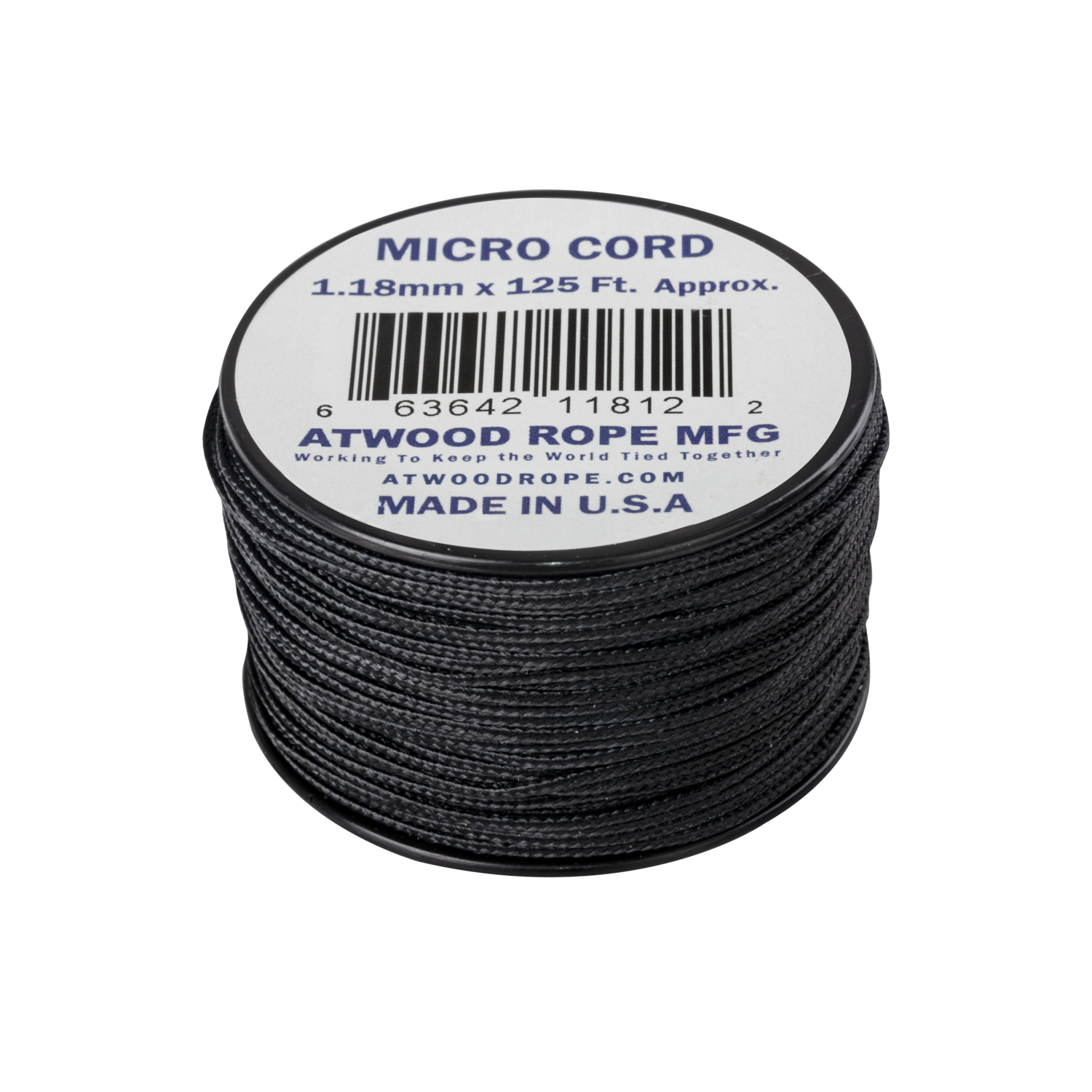 Micro Cord (125ft) Black