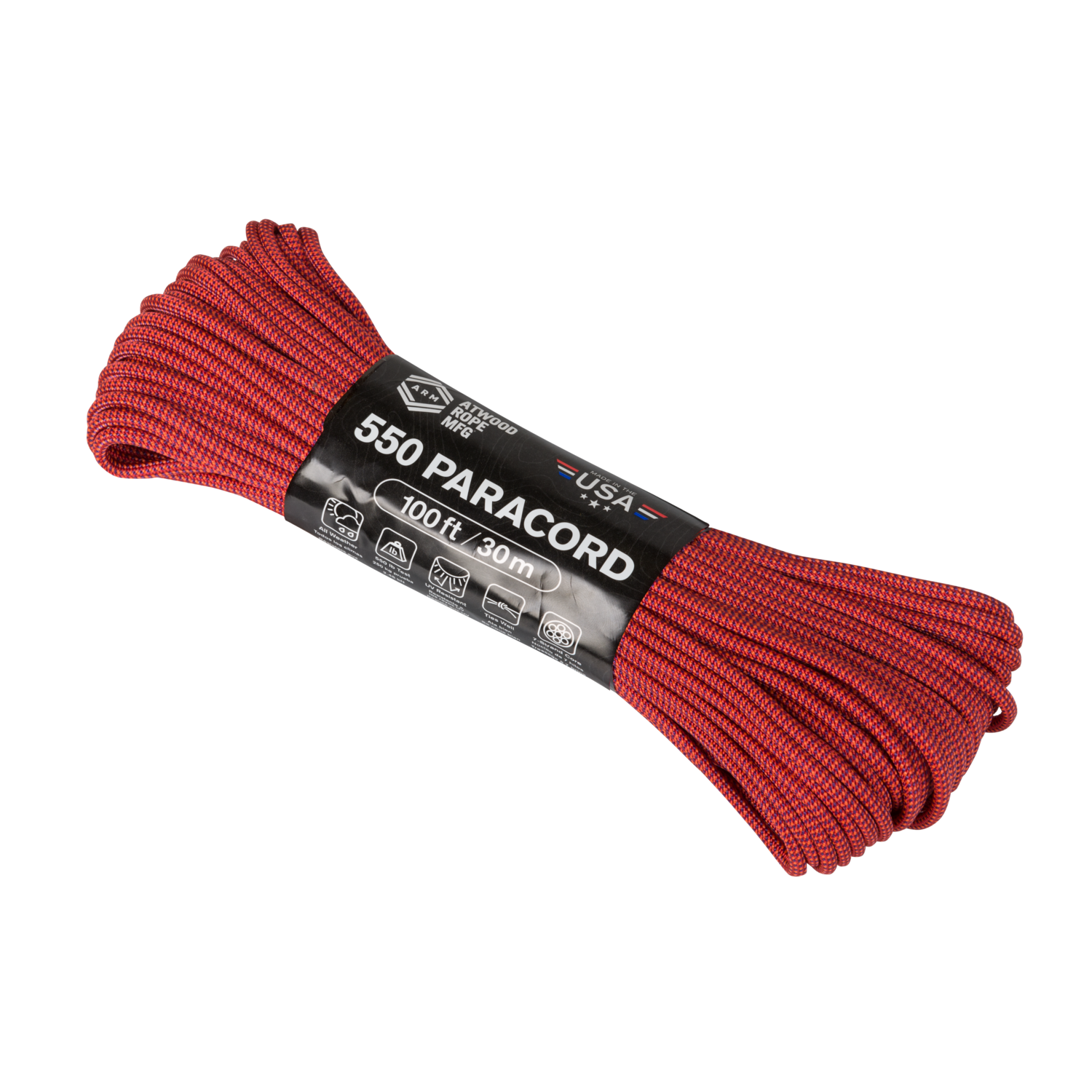 550 Paracord Color Changing Patterns (100ft) Blood moon