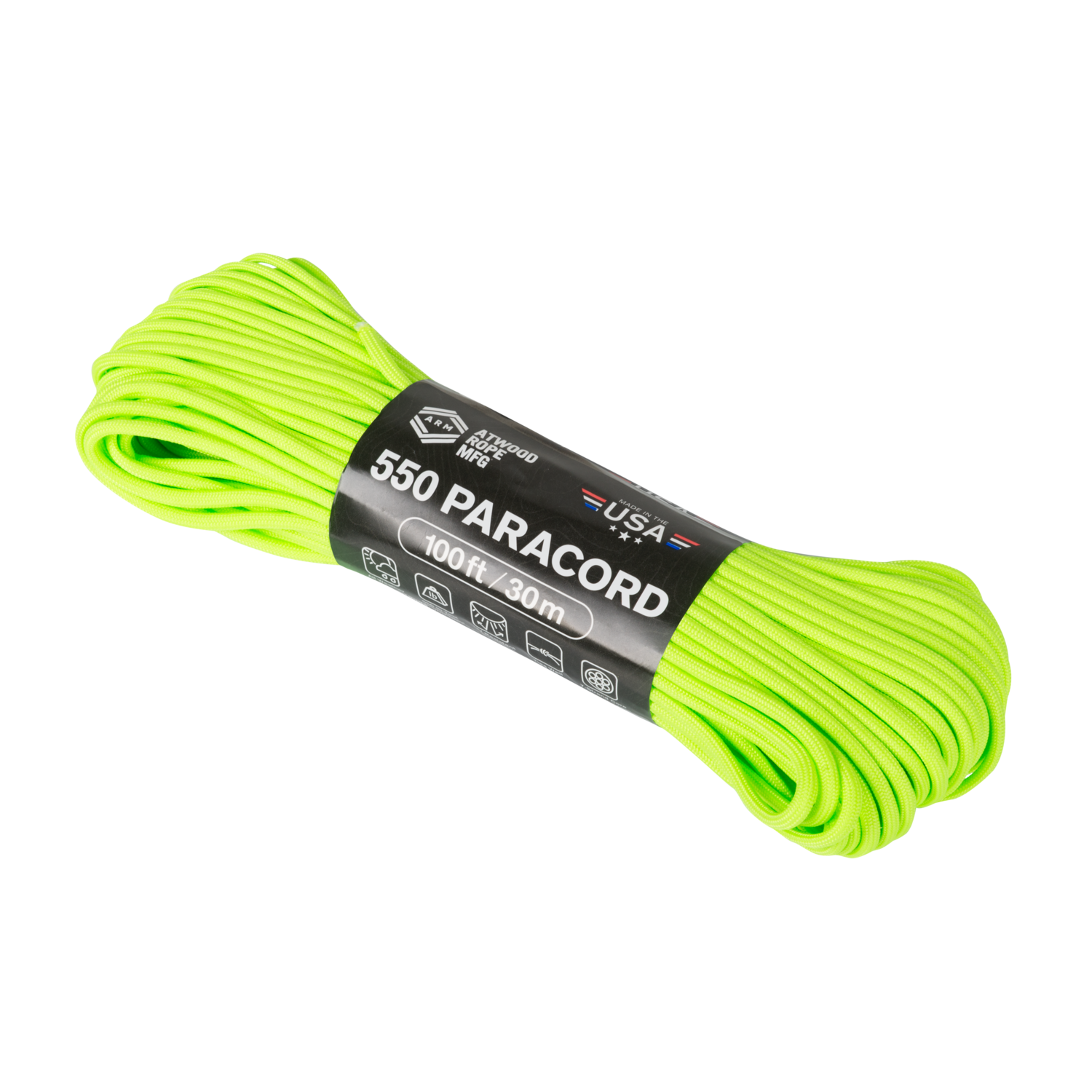 550 Paracord (100ft) Neon Green