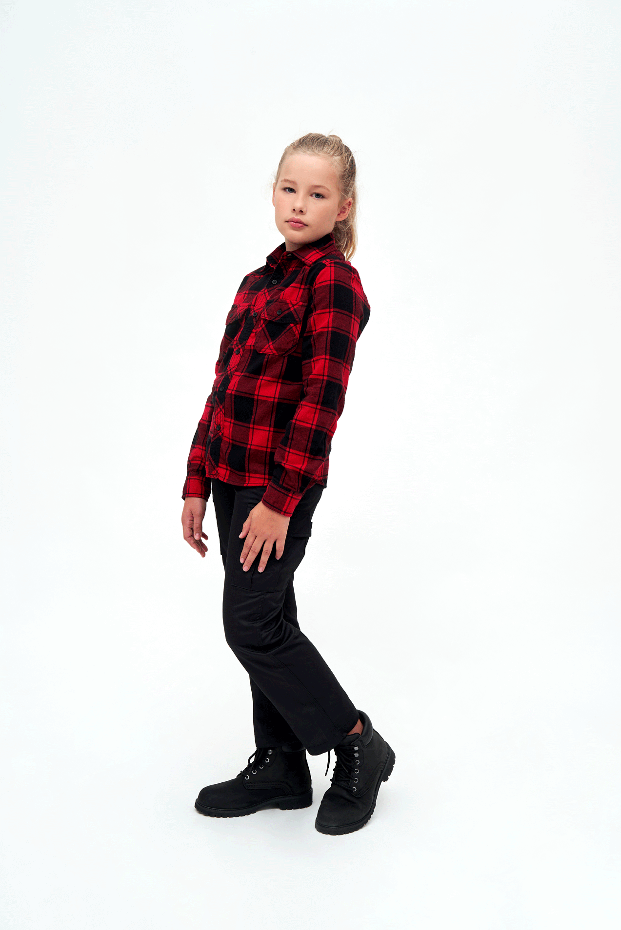 Kids Checkshirt red/black