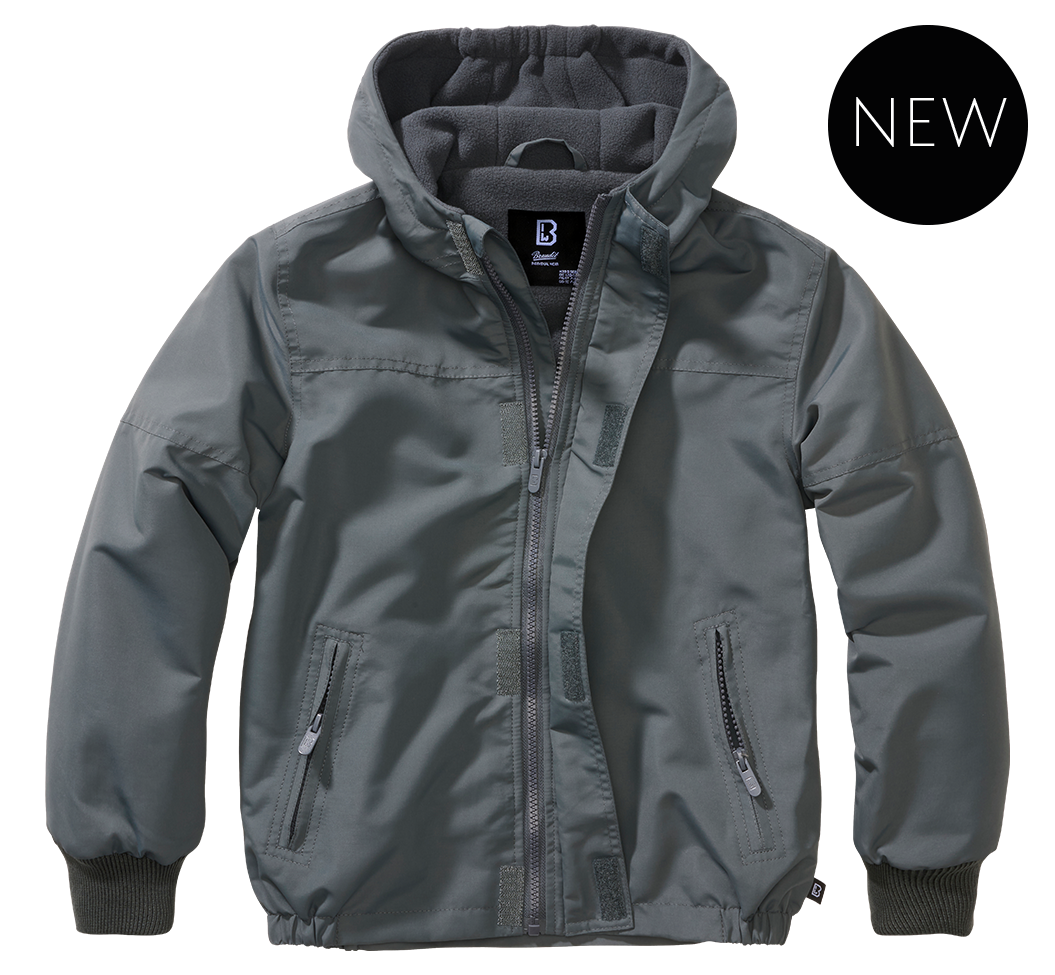 Kids Windbreaker Frontzip anthracite