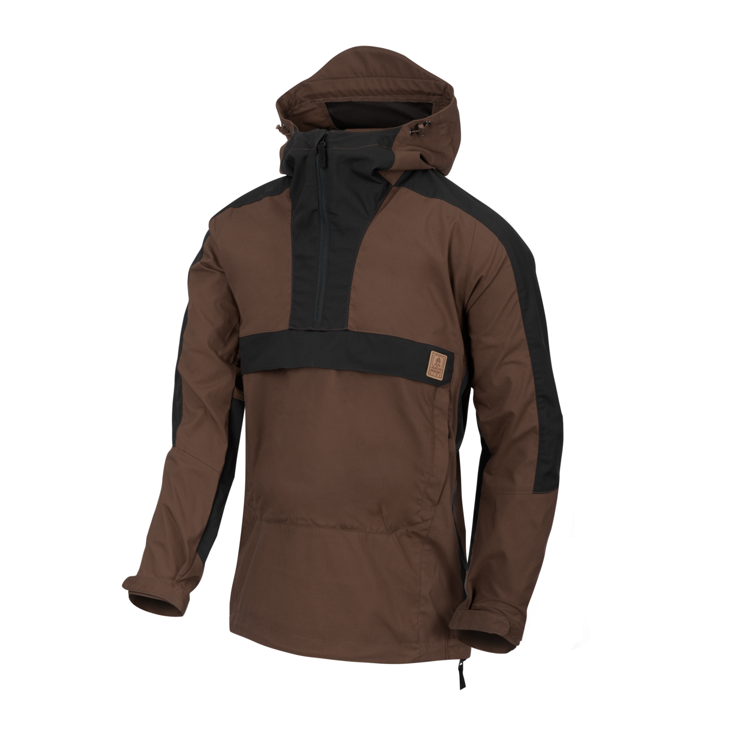 WOODSMAN Anorak Jacke - Earth Brown / Black