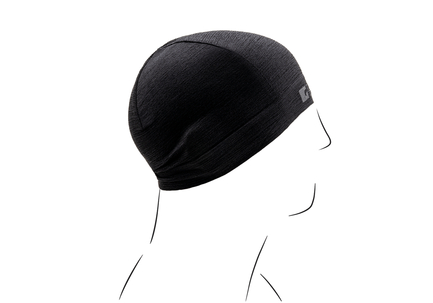 Merino Seamless Beanie schwarz