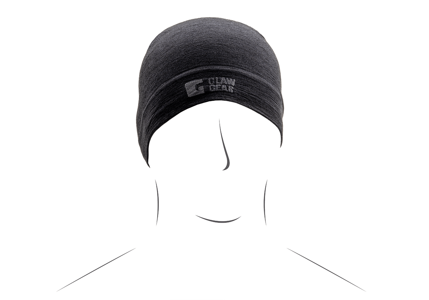 Merino Seamless Beanie schwarz