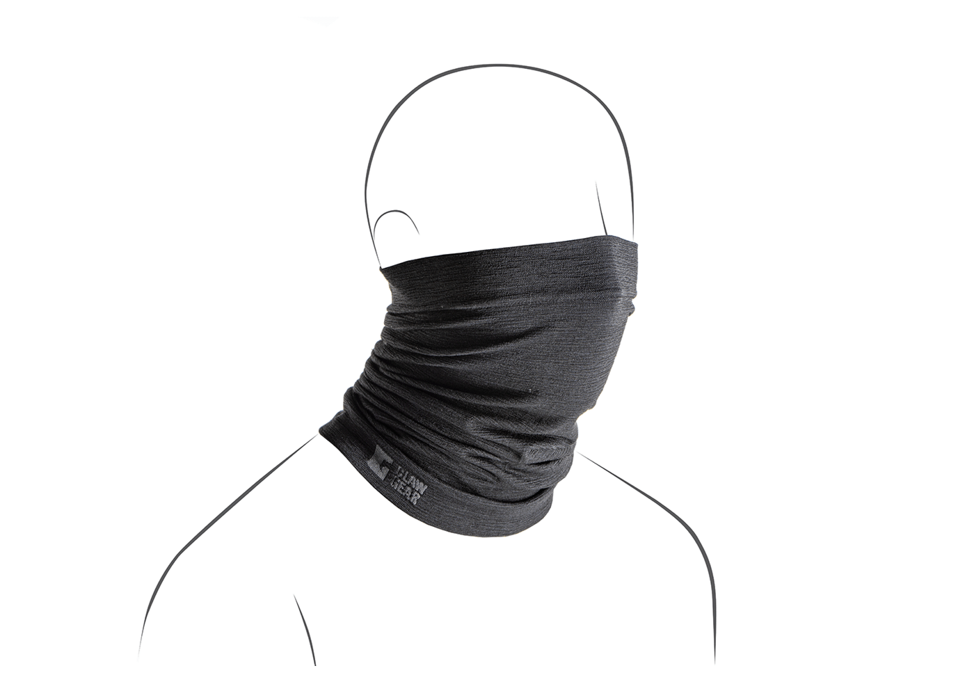 Merino Seamless Neck Gaiter schwarz