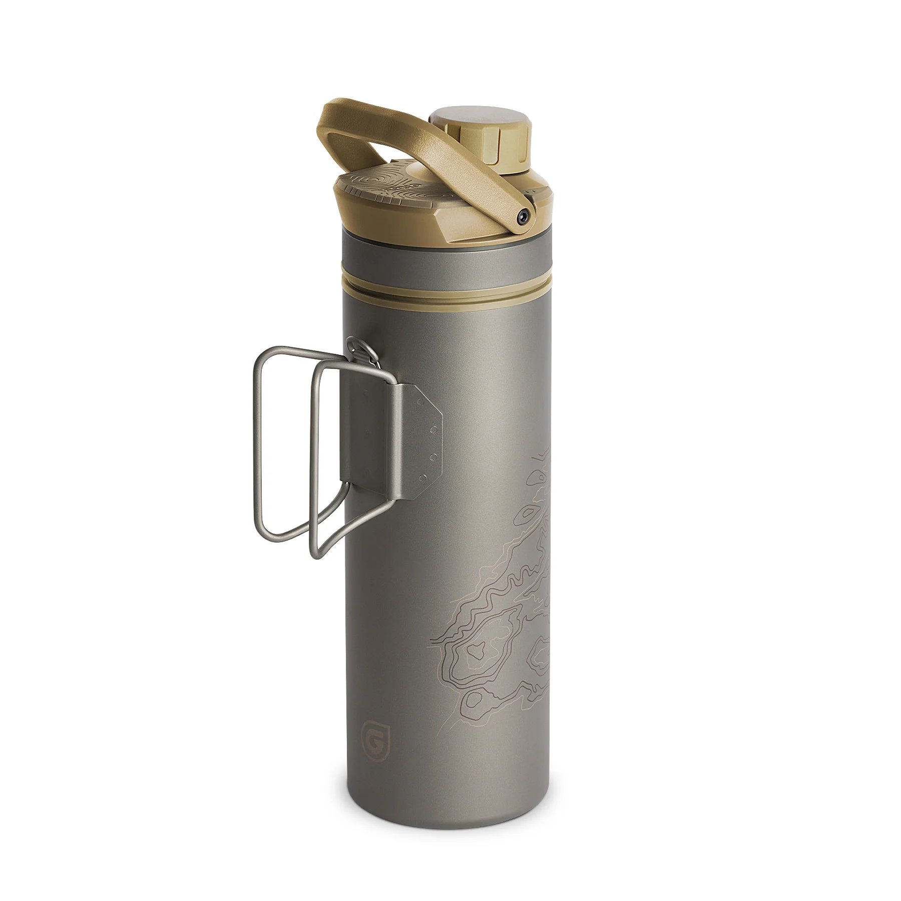 UltraPress 500ml Wasserfilter Titanium desert tan