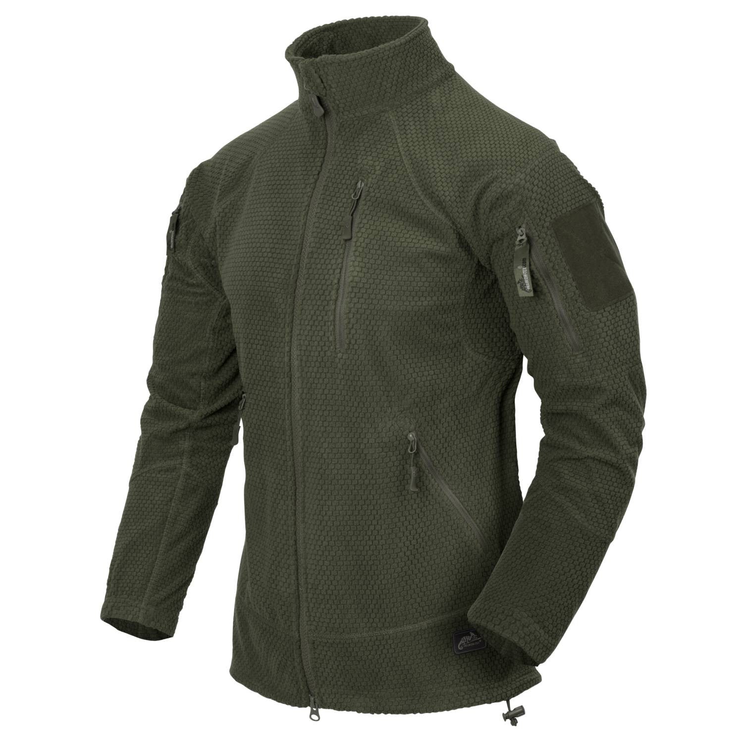 Alpha Tactical Jacket oliv - Grid Fleece