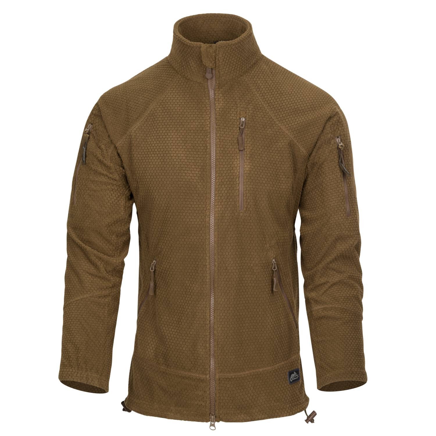 Alpha Tactical Jacket oliv - Grid Fleece