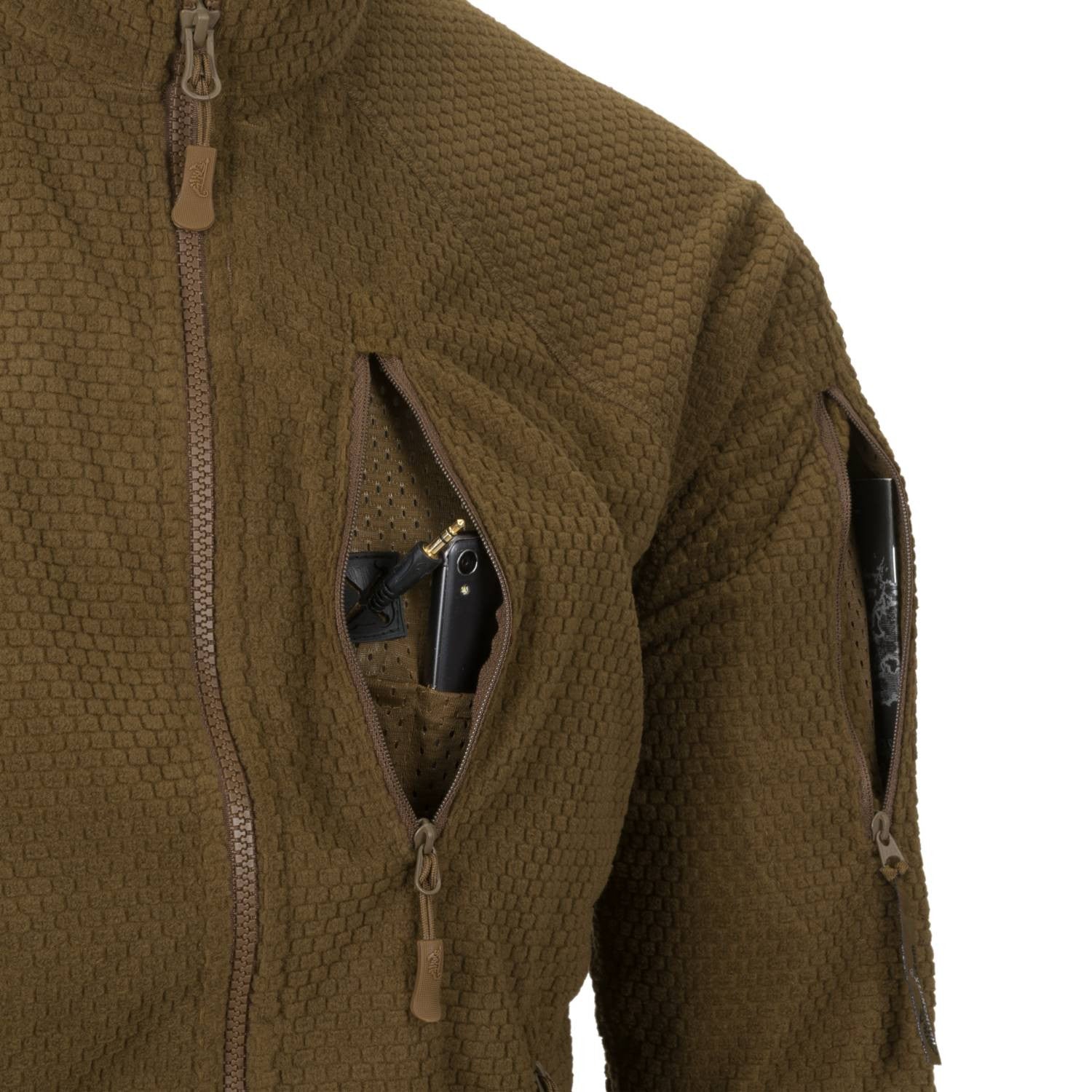 Alpha Tactical Jacket coyote - Grid Fleece