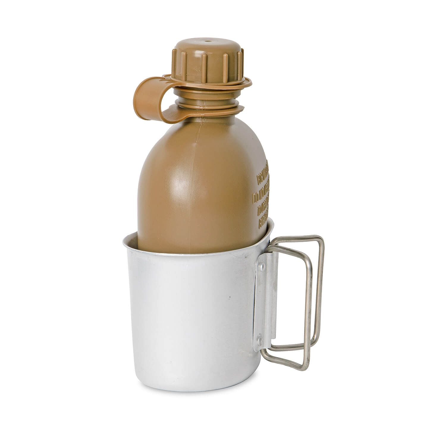 US Feldflasche mit Becher + Hülle coyote