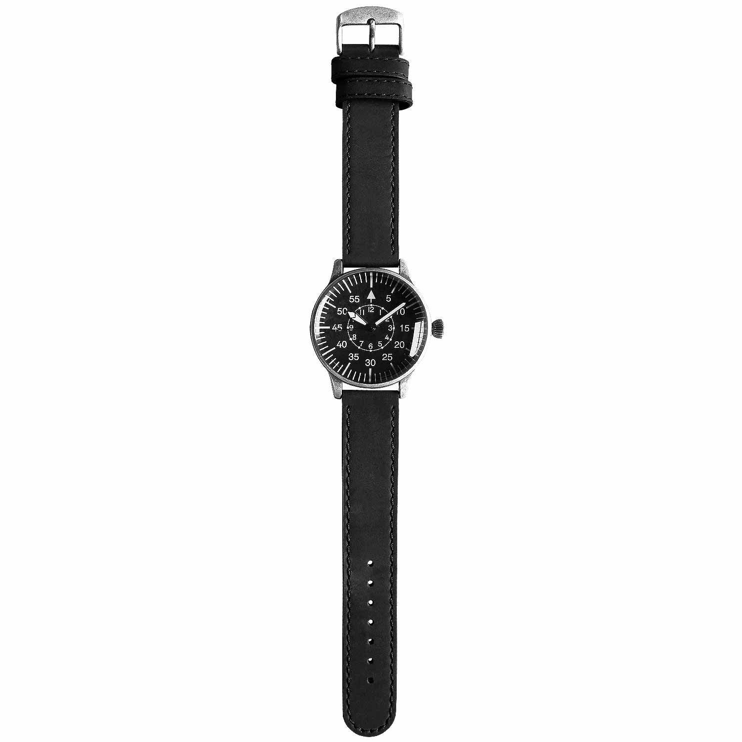 Fliegeuhr Retro schwarz Dial