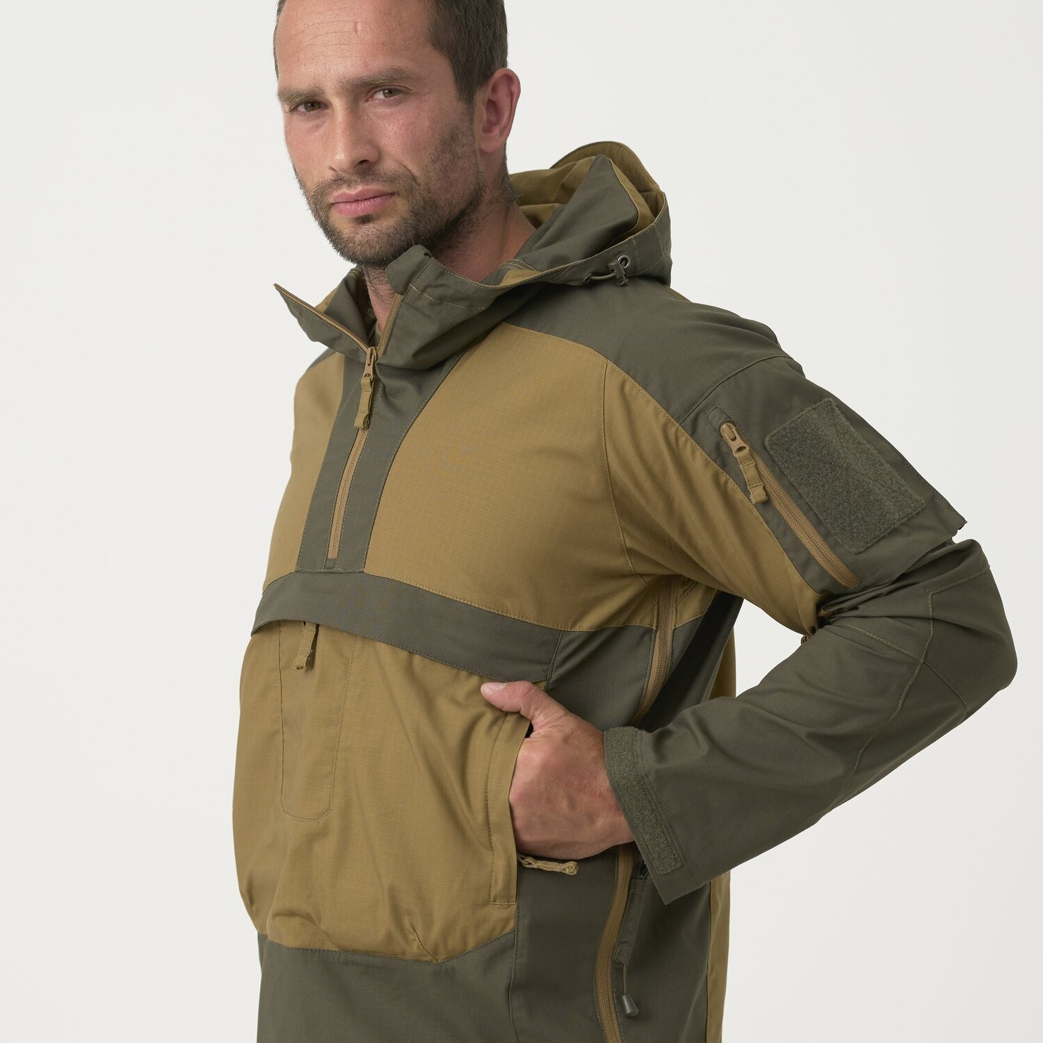 Tracer Anorak Jacket - Polycotton Stretch Ripstop - RAL7013