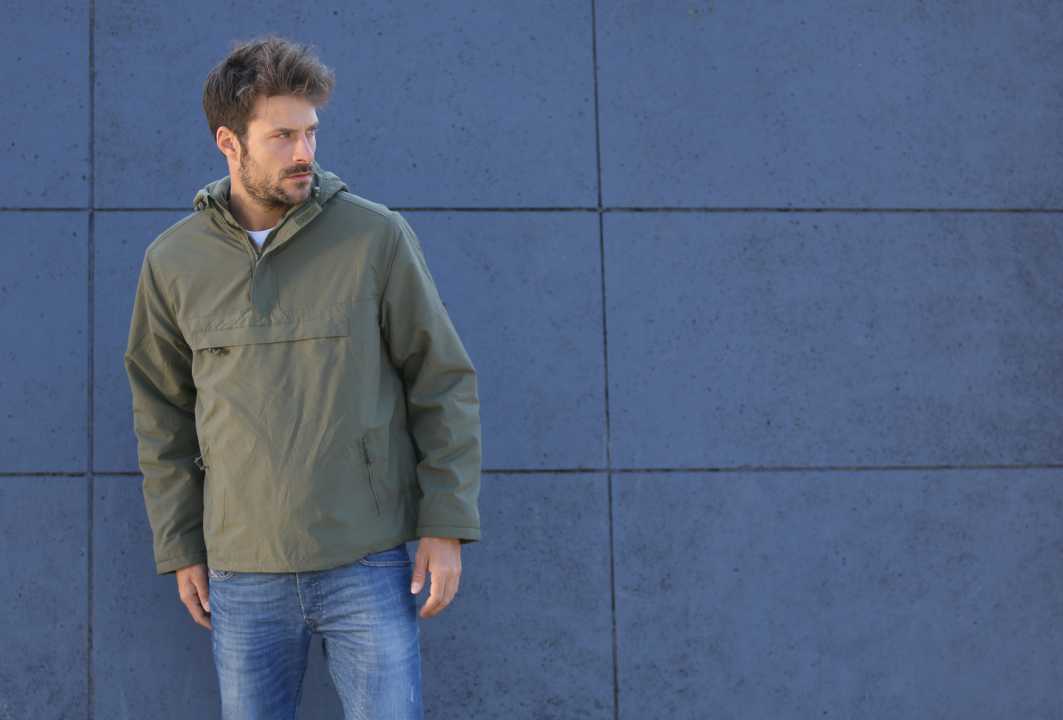 Windjacke Windbreaker grau