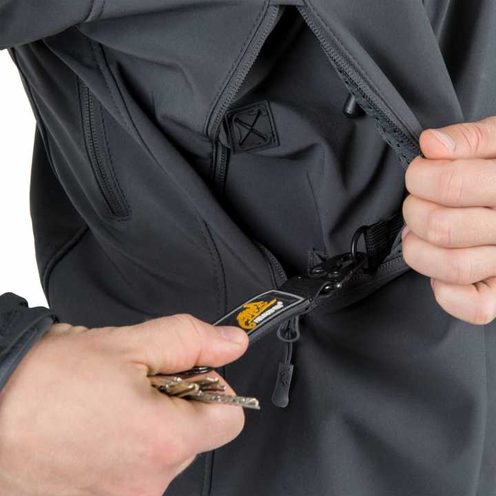Jacke Gunfighter - Shark Skin Windblocker schwarz