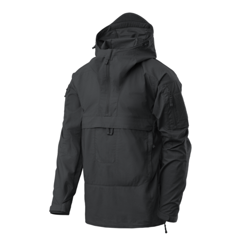 Tracer Anorak Jacket - Polycotton Stretch Ripstop - schwarz