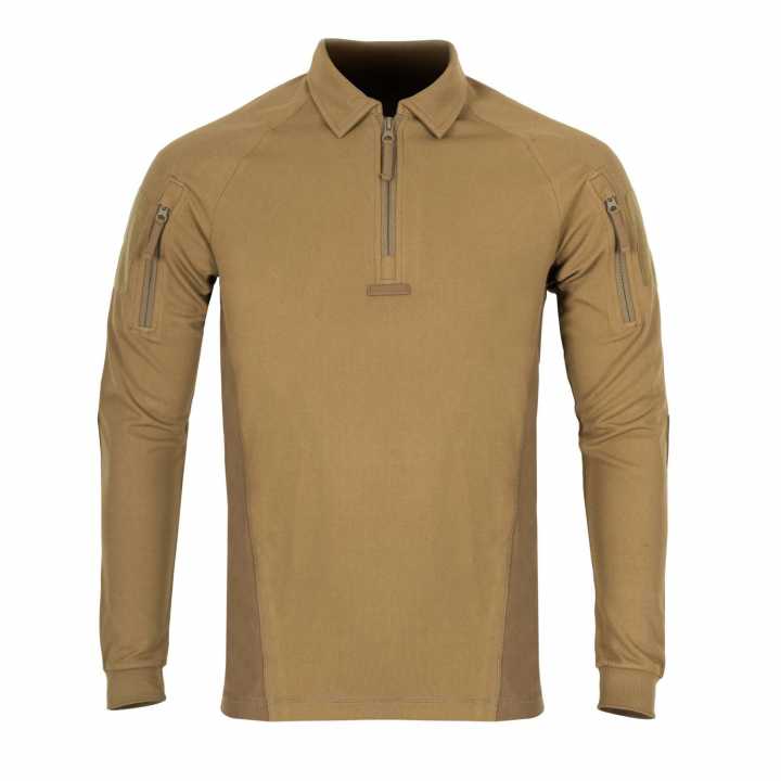 Range Polo Langarmshirt, schwarz