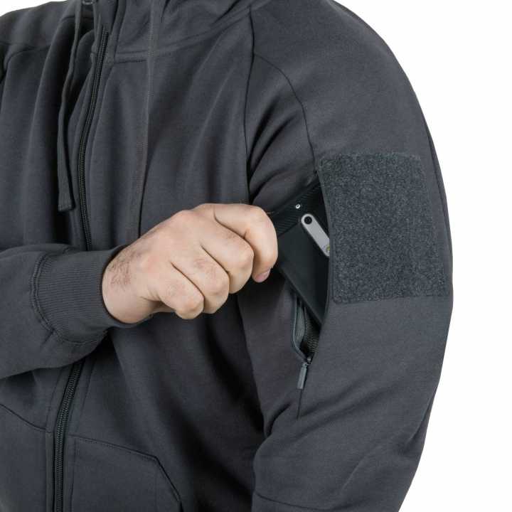 Urban Tactical Hoodie Lite (FullZip) - schwarz