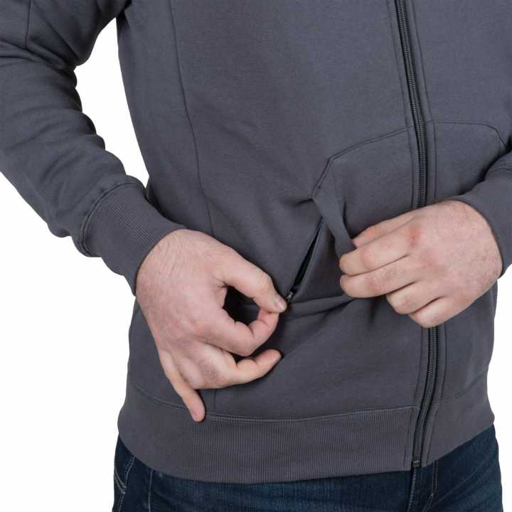 Urban Tactical Hoodie Lite (FullZip) - grau