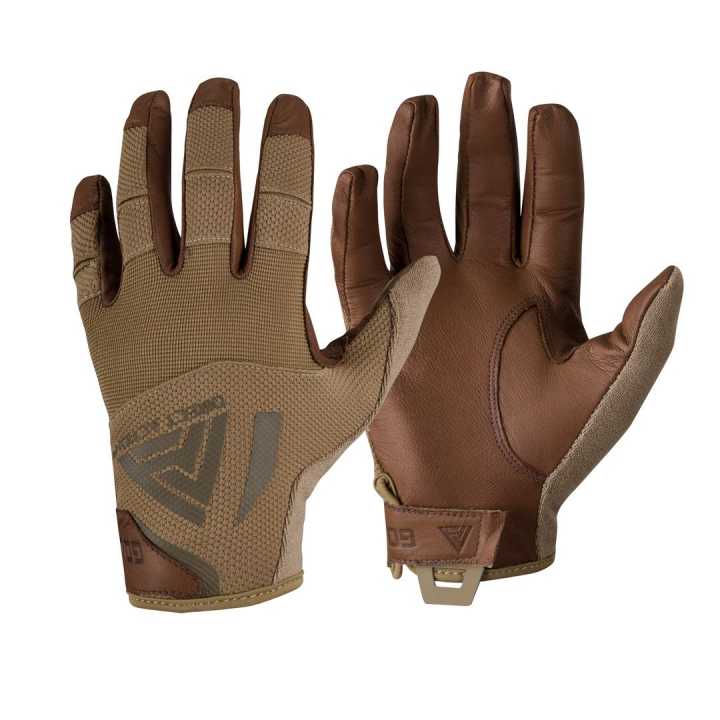 Hard Leather Gloves coyote-brown